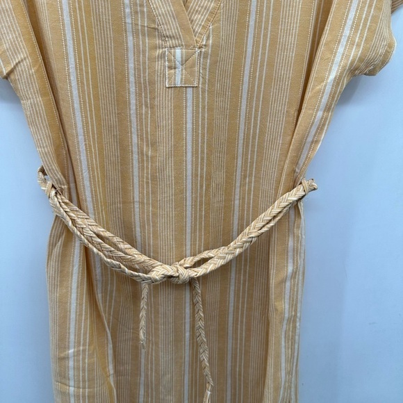 NEW WITH TAGS MARINE LAYER BALI oversized stripe midi coastal linen dress NWT XS - Picture 4 of 12
